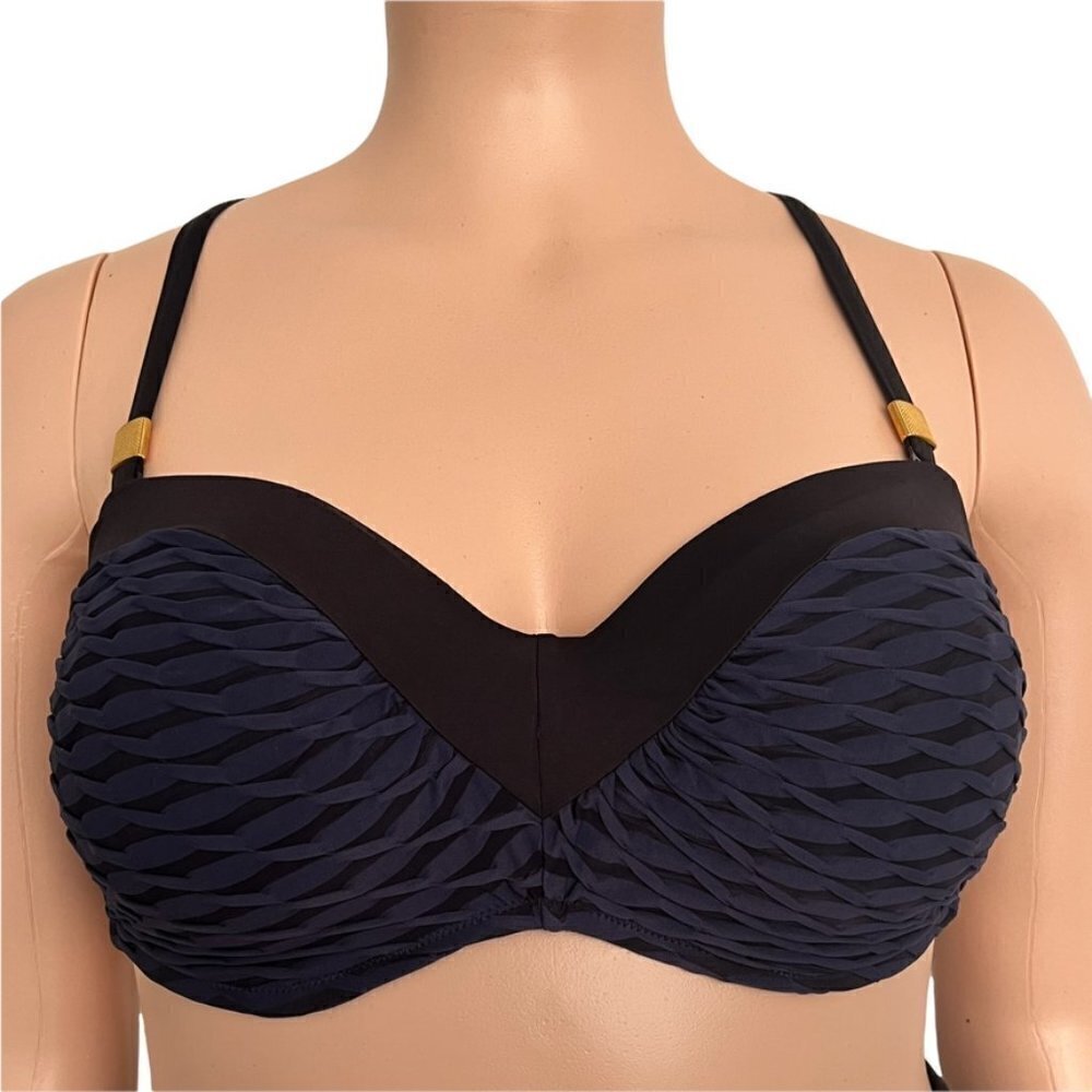 Fantasie Sarasota Bandeau Bikini Top 38DD Underwire Bra Sized Swimwear NWT